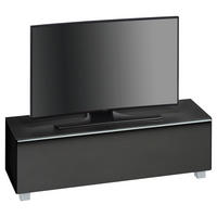 TV-ELEMENT 140,2/43,3/42 cm  - Alufarben/Schwarz, Basics, Glas/Holzwerkstoff (140,2/43,3/42cm) - Livetastic