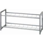 SCHUHREGAL 80/38/30 cm  - Alufarben, Design, Metall (80/38/30cm) - Carryhome