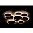 LED-DECKENLEUCHTE 46,8/6 cm - Schwarz/Weiß, Trend, Kunststoff/Metall (46,8/6cm) - Novel