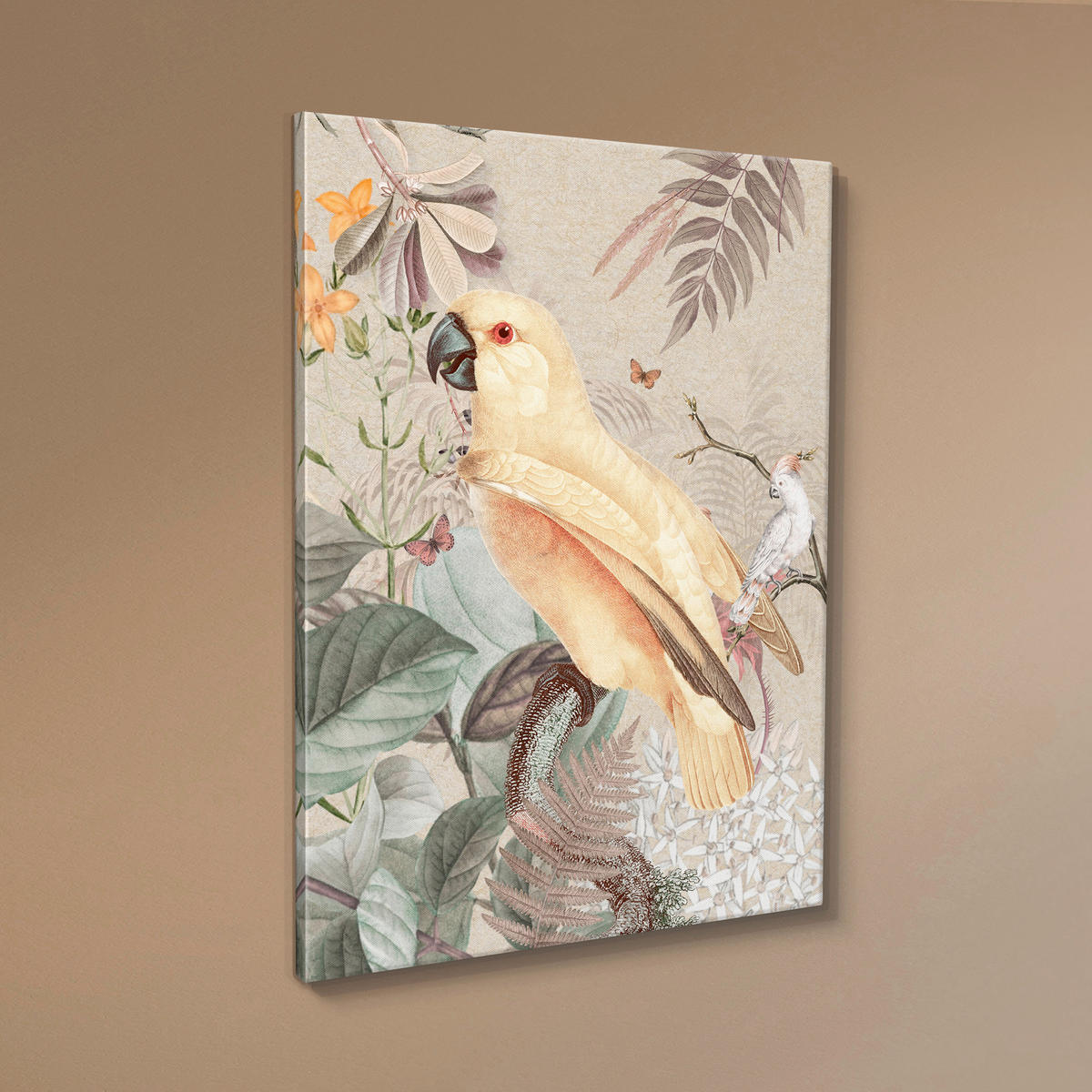 LEINWANDBILD Tiere, Pflanzen 60/80 cm  - Multicolor, Basics, Holz/Textil (60/80cm)