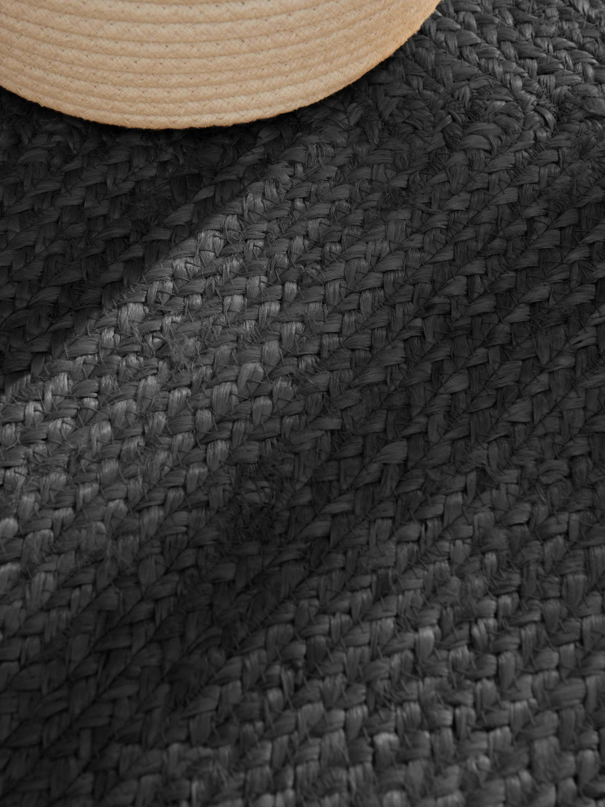 JUTETEPPICH 60/90 cm Juno Schwarz rechteckig  - Schwarz, Natur, Textil (60/90cm) - Hanse Home