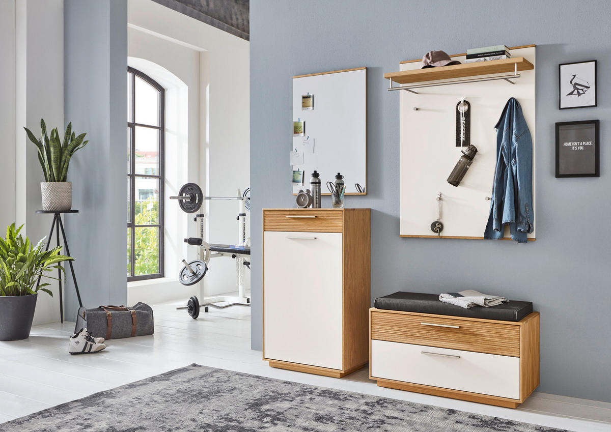 GARDEROBE 5-teilig  in 160/195/40 cm  - Eichefarben/Anthrazit, Design, Holz/Holzwerkstoff (160/195/40cm)