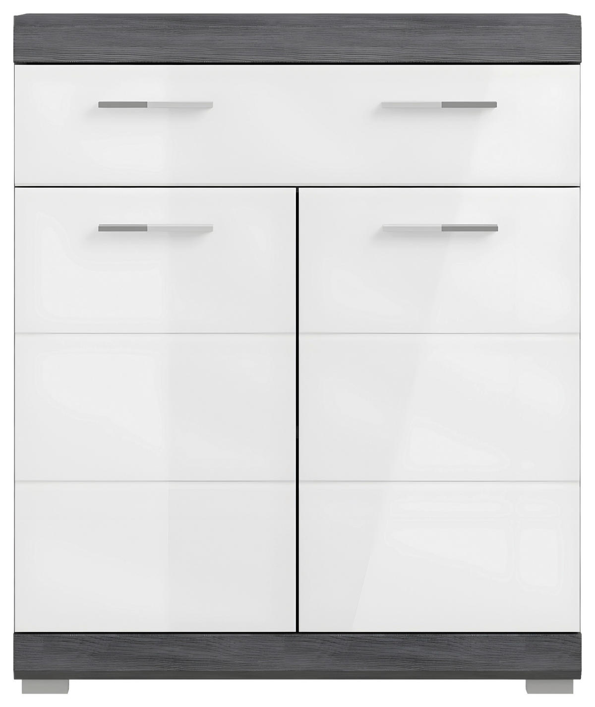SPODNJA OMARICA 74/88/31 cm  - barve kroma/srebrne barve, Moderno, umetna masa/leseni material (74/88/31cm) - MID.YOU