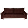 SCHLAFSOFA Cord Rot  - Rot/Schwarz, Design, Holz/Kunststoff (220/96/98cm) - MID.YOU