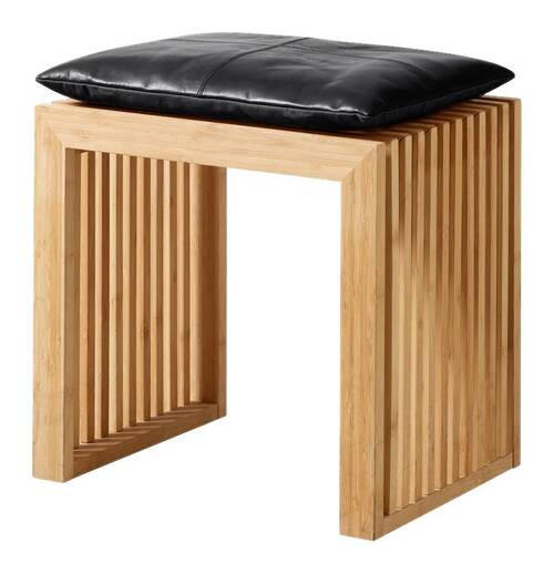 BANKAUFLAGE  - Schwarz, Design, Leder (45/3/35cm) - MID.YOU