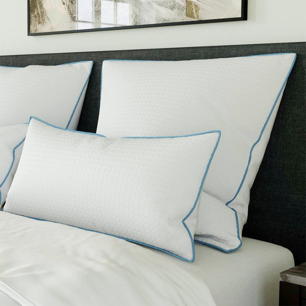 KOPFKISSEN   40/80 cm       - Weiß, Basics, Kunststoff/Textil (40/80cm) - RIBECO