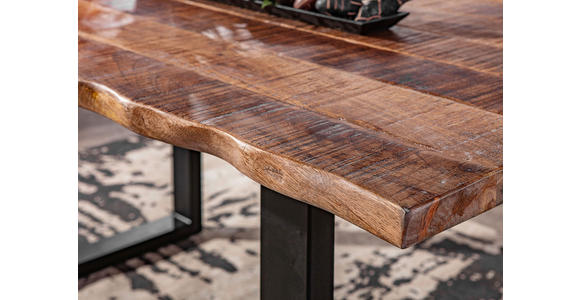 ESSTISCH in Holz 180/90/76 cm  - Schwarz/Naturfarben, Trend, Holz/Metall (180/90/76cm) - Landscape