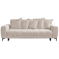 SCHLAFSOFA  mit Bettkasten erhältlich, Bettfunktion erhältlich Struktur Beige  - Beige/Schwarz, Design, Holz/Textil (247/94/90cm) - MID.YOU