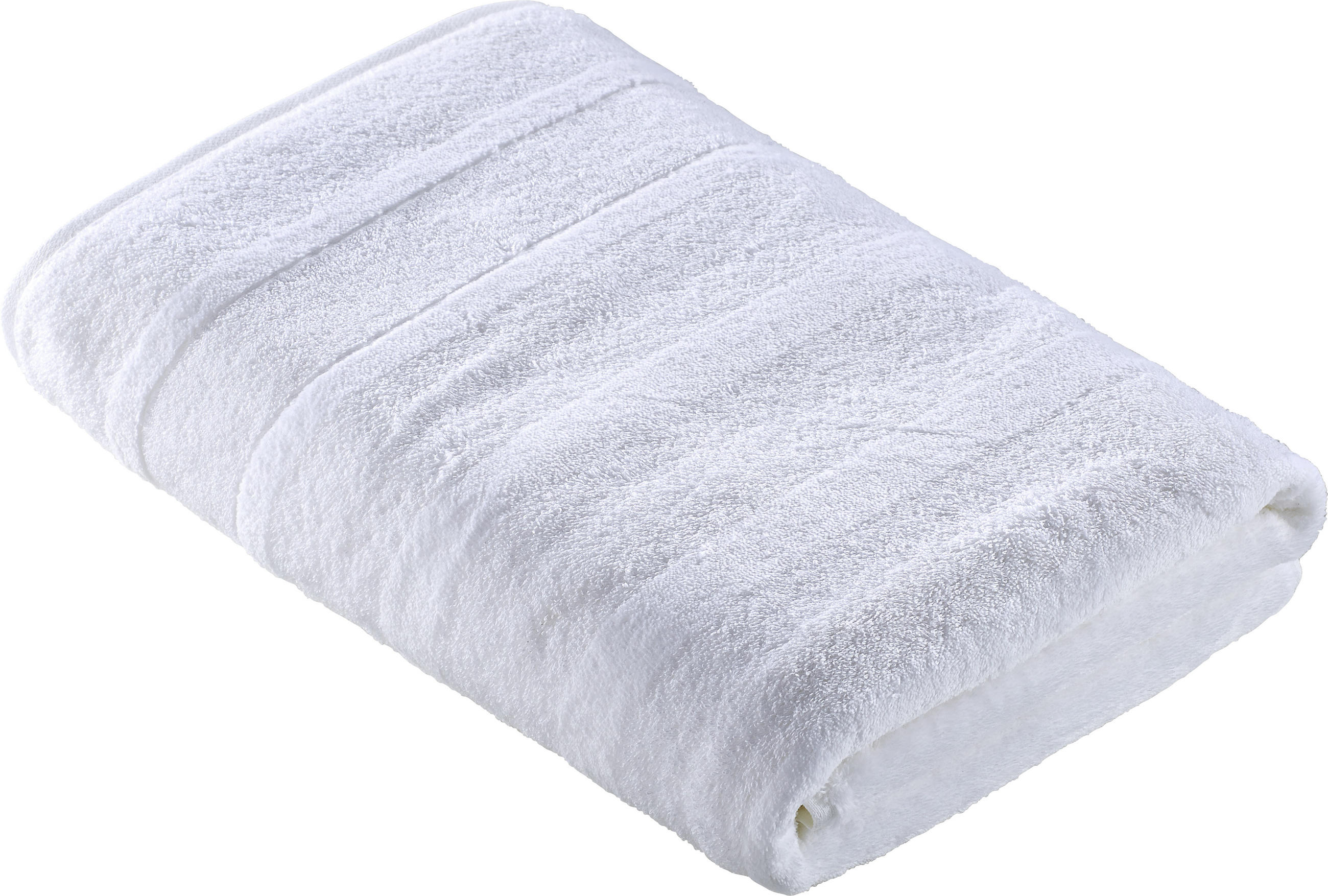 DUSCHTUCH Noblesse Uni 80/160 cm  - Weiß, Basics, Textil (80/160cm) - Cawoe