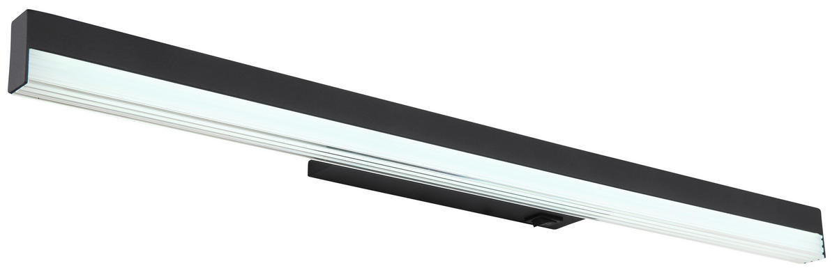 LED SVJETILJKA ZIDNA  - crna/opalna, Basics, metal/plastika (60/6/4cm) - Globo