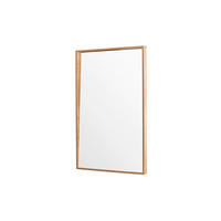 DEKOSPIEGEL 125/196/10 cm    in rechteckig  - Beige, MODERN, Glas/Holz (125/196/10cm) - Livetastic