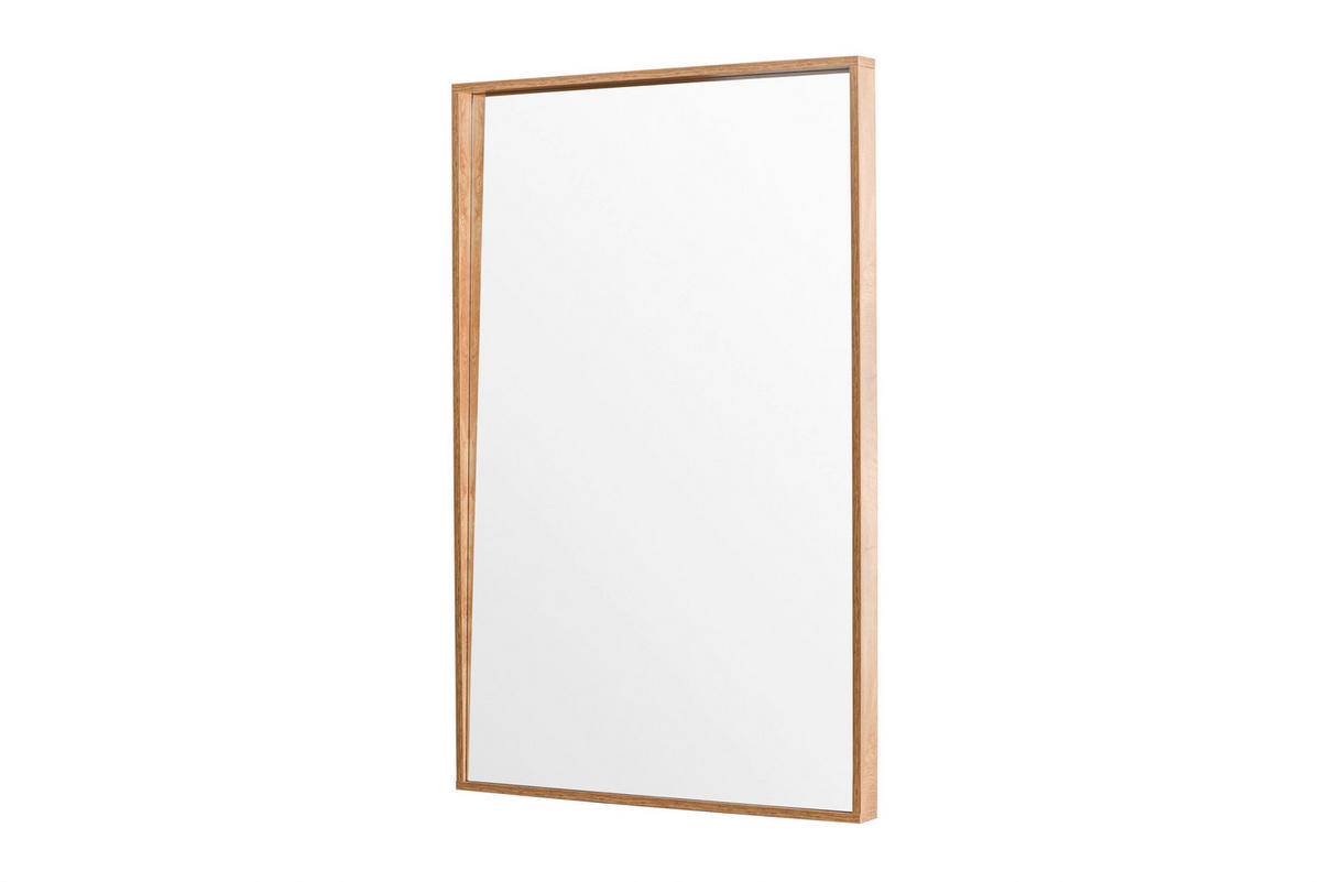 DEKOSPIEGEL 125/196/10 cm    in rechteckig  - Beige, MODERN, Glas/Holz (125/196/10cm) - Livetastic