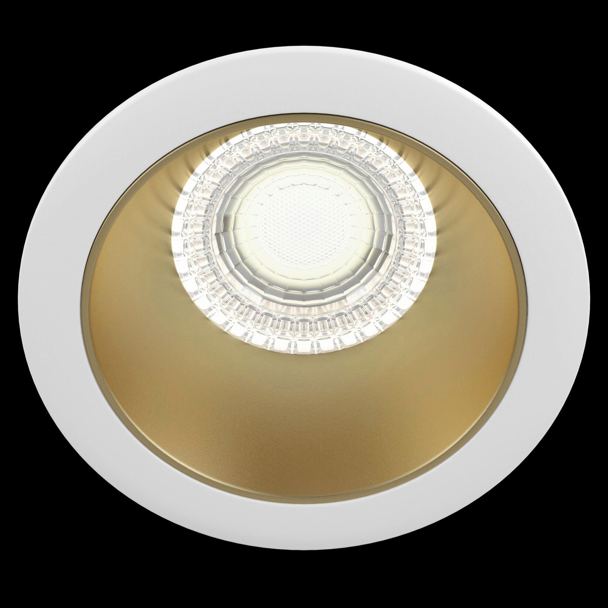 DECKENLEUCHTE Downlight 8.5/8,5/3,7 cm   - Goldfarben/Weiß, Trend, Metall (8.5/8,5/3,7cm) - MAYTONI