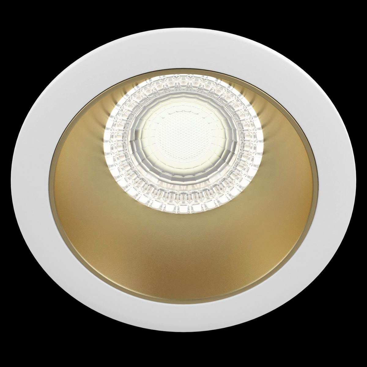 DECKENLEUCHTE    8.5/8,5/3,7 cm  - Weiss/Goldfarben, Trend, Metall (8.5/8,5/3,7cm) - MAYTONI