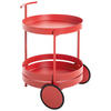 SERVIERWAGEN in Rot, Koralle  - Koralle/Rot, Design, Metall (42/42/61cm)