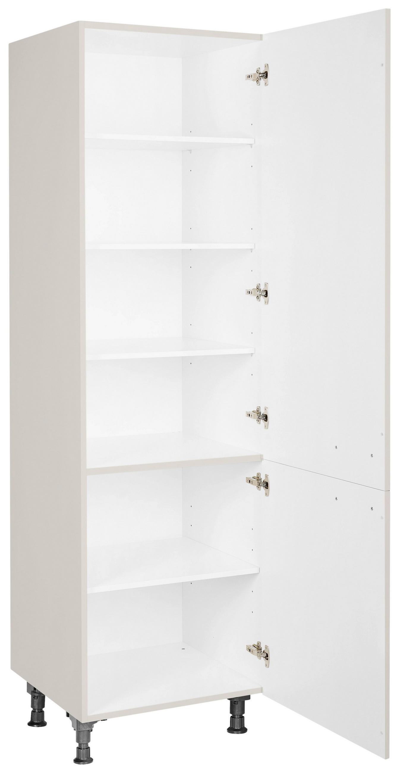 GESCHIRRSCHRANK 60/216,6/58 cm  in Hellgrau  - Edelstahlfarben/Hellgrau, MODERN, Holzwerkstoff/Metall (60/216,6/58cm) - Nobilia