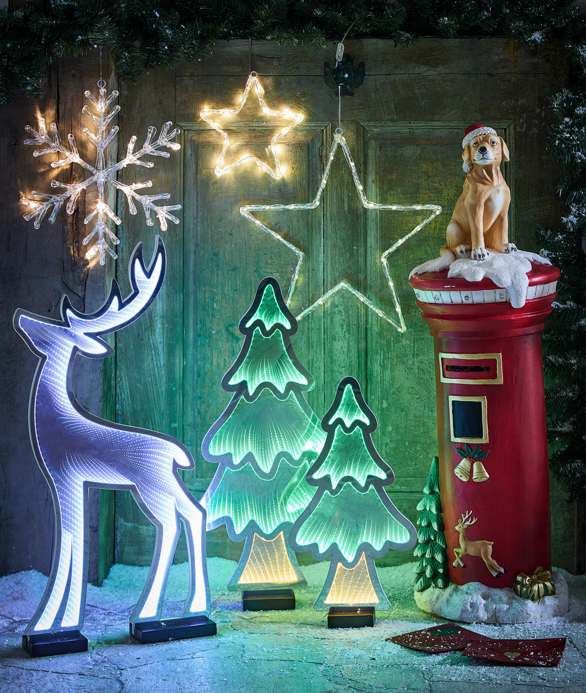DEKORENTIER  - Weiß, LIFESTYLE, Holzwerkstoff/Kunststoff (35/68,5/12cm) - X-Mas