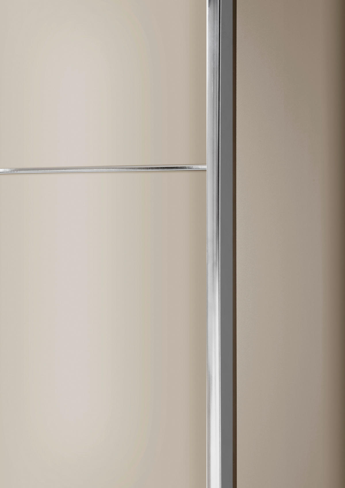SCHWEBETÜRENSCHRANK Champagner  - Chromfarben/Champagner, Modern, Glas/Holzwerkstoff (250/236/67cm) - Chameo