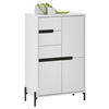 MIDISCHRANK 60/100/35 cm  - Weiss/Schwarz, Basics, Holzwerkstoff/Metall (60/100/35cm) - MID.YOU