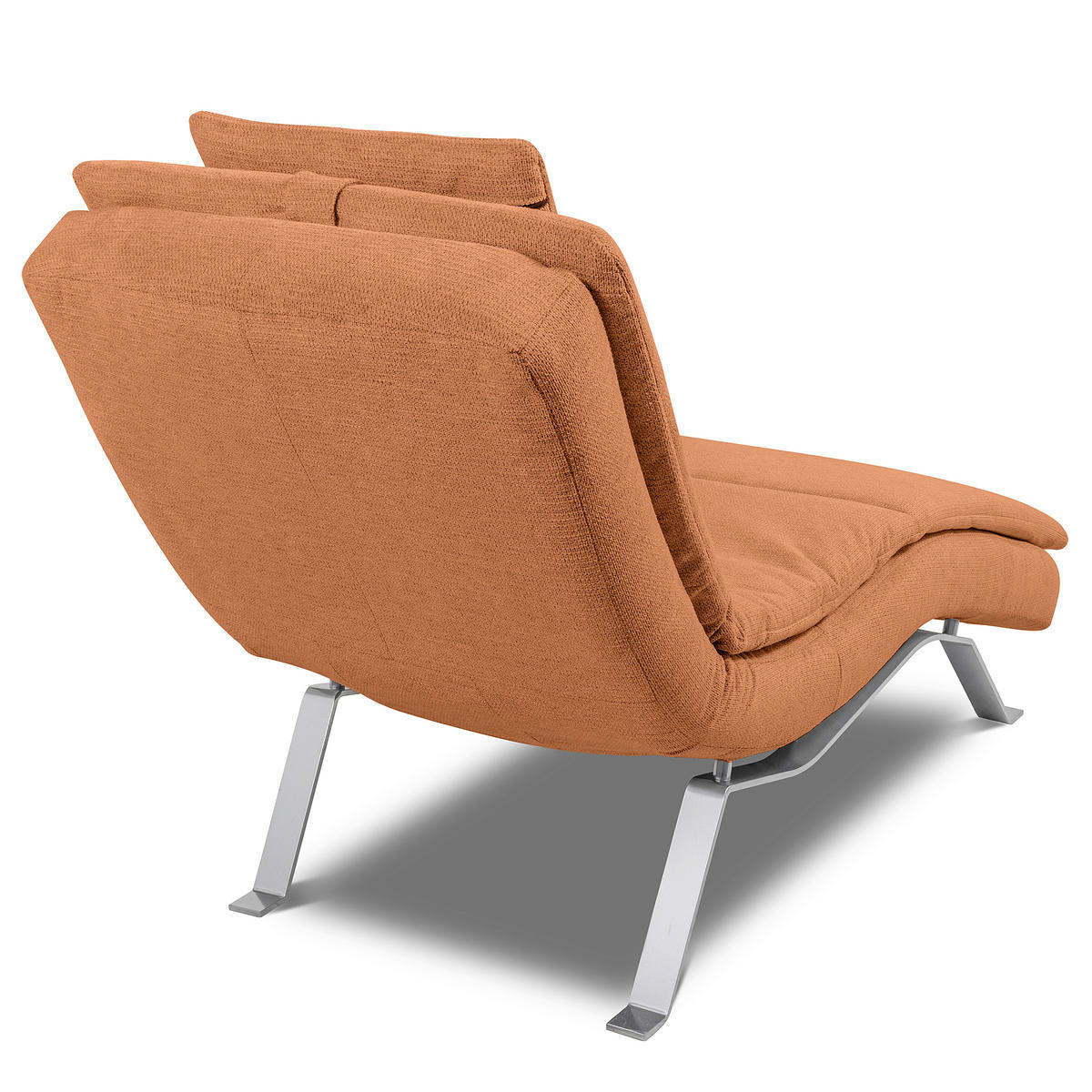RELAXLIEGE in Chenille Rostfarben  - Rostfarben/Silberfarben, Design, Textil/Metall (65/95/171cm) - Celina Home