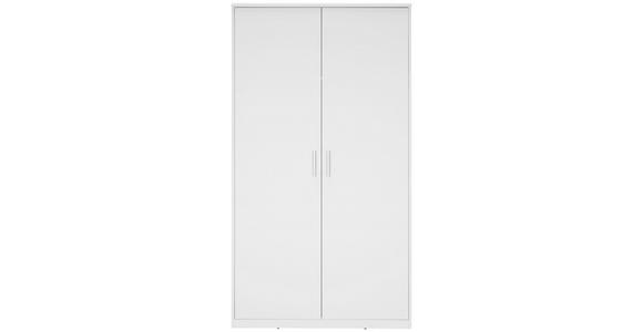 DREHTÜRENSCHRANK 106/194/54 cm 2-türig  - Silberfarben/Weiß, Basics, Holzwerkstoff/Kunststoff (106/194/54cm) - Xora