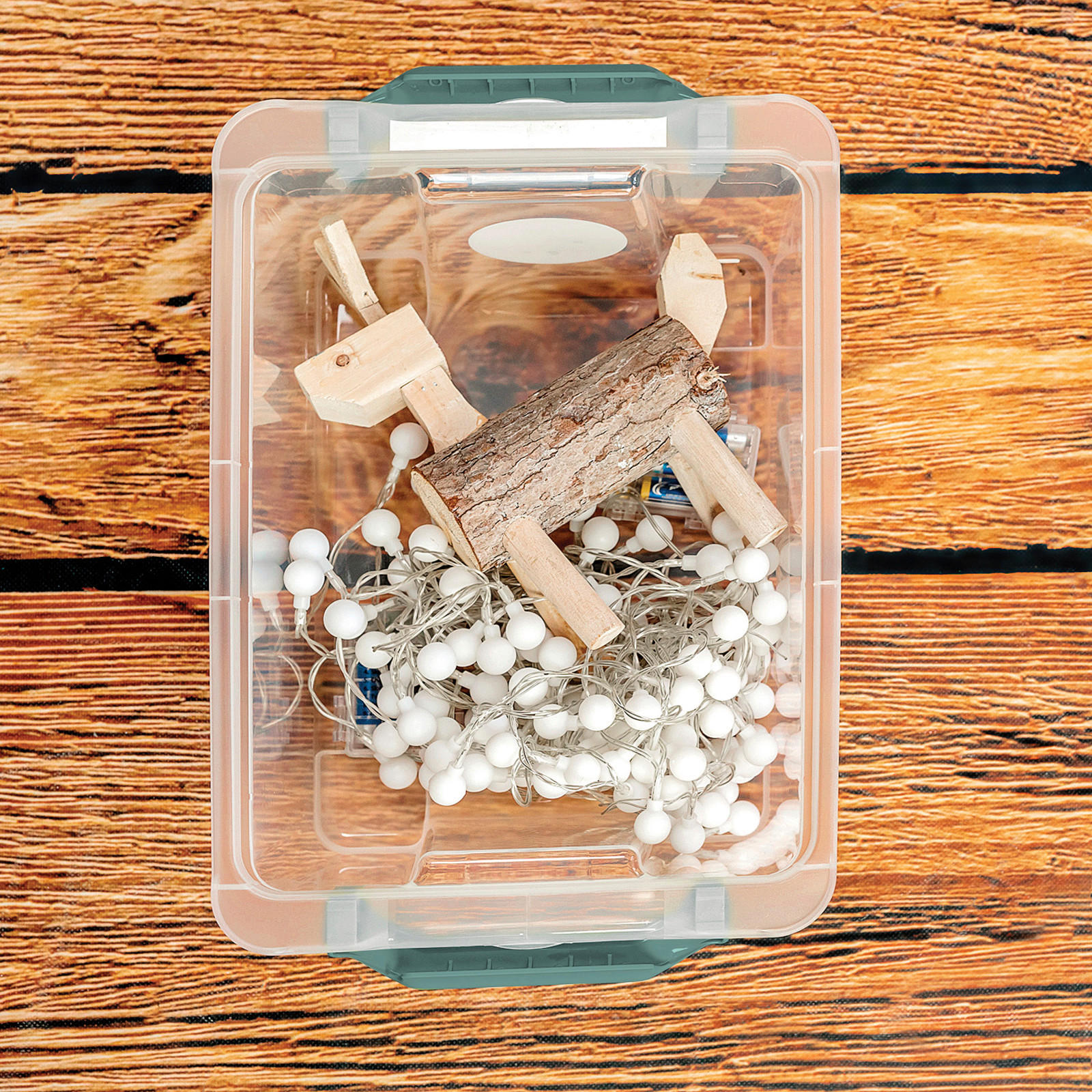 BOX     - Mintgrün, Basics, Kunststoff (28,3/16/39,3cm) - Rotho