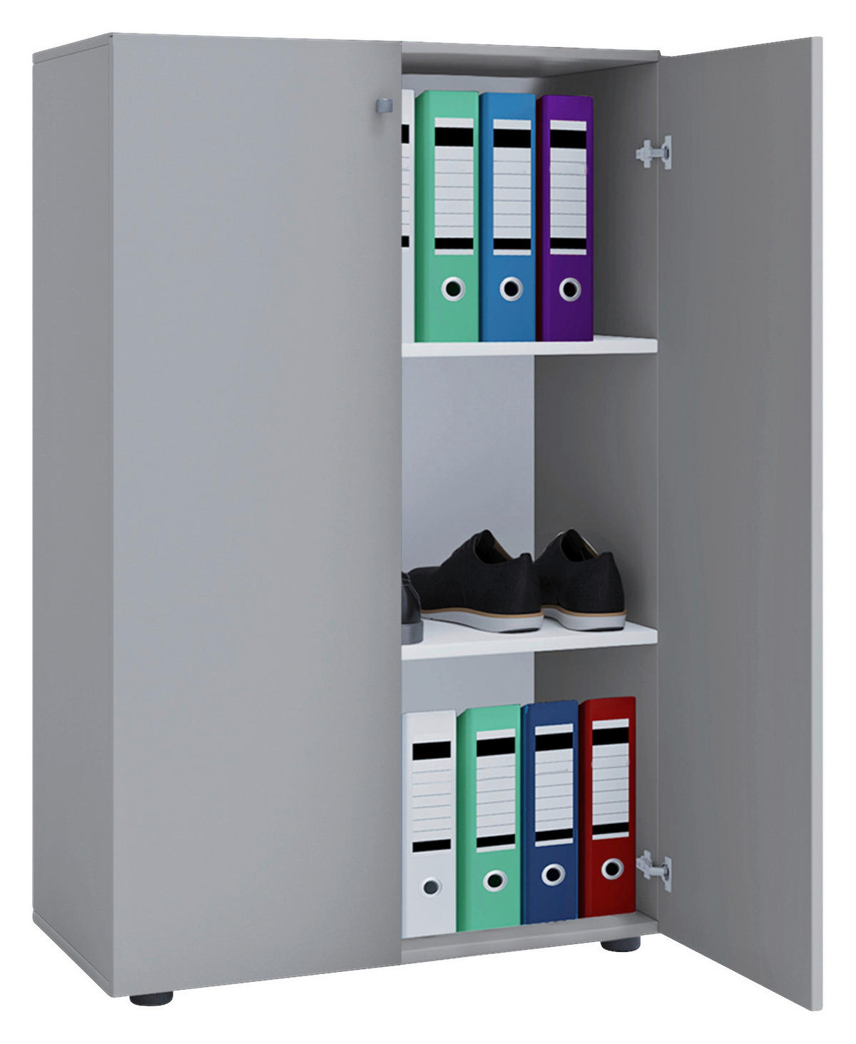 AKTENSCHRANK 70/110/39 cm  - Grau, Basics, Holzwerkstoff (70/110/39cm) - MID.YOU