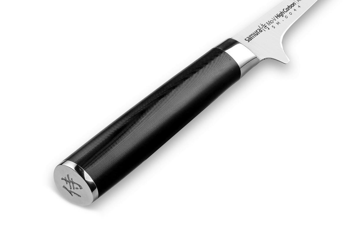 NOŽ ZA FILETIRANJE  MO-V        26 cm    oplemenjeni čelik - srebrne boje/crna, Basics, drvni materijal/metal (26cm) - Samura