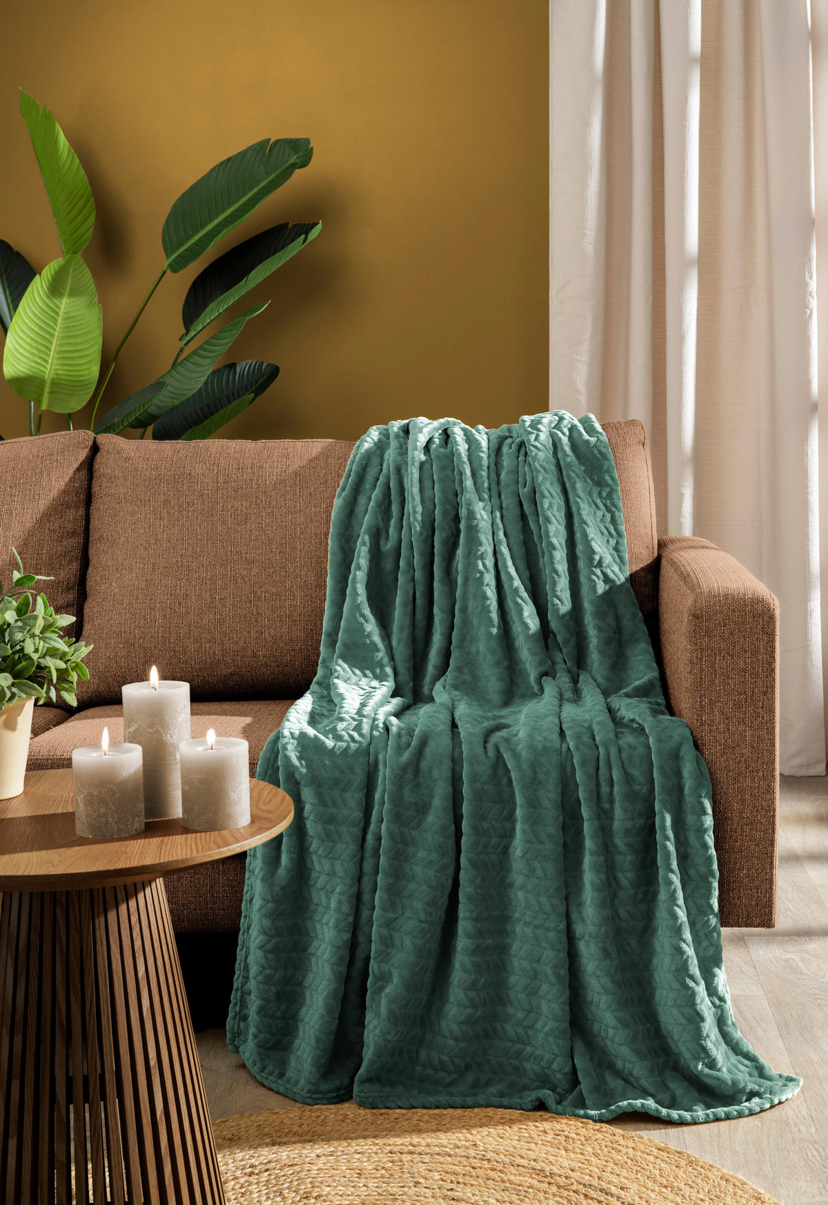 GESCHENKBOX  - Salbeigrün, Basics, Textil (130/170cm) - Novel