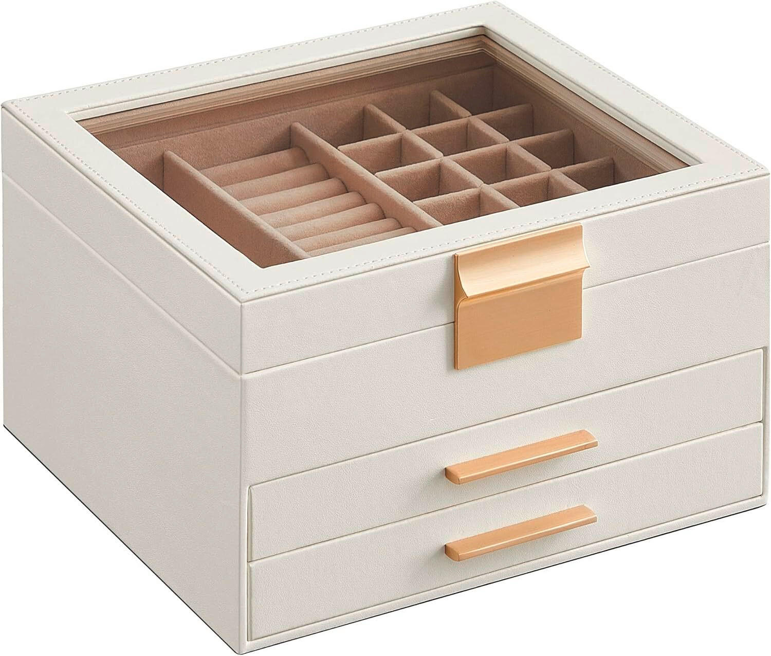 SCHMUCKKÄSTCHEN - Weiß, LIFESTYLE, Holzwerkstoff (23,1/13,5/20,3cm)