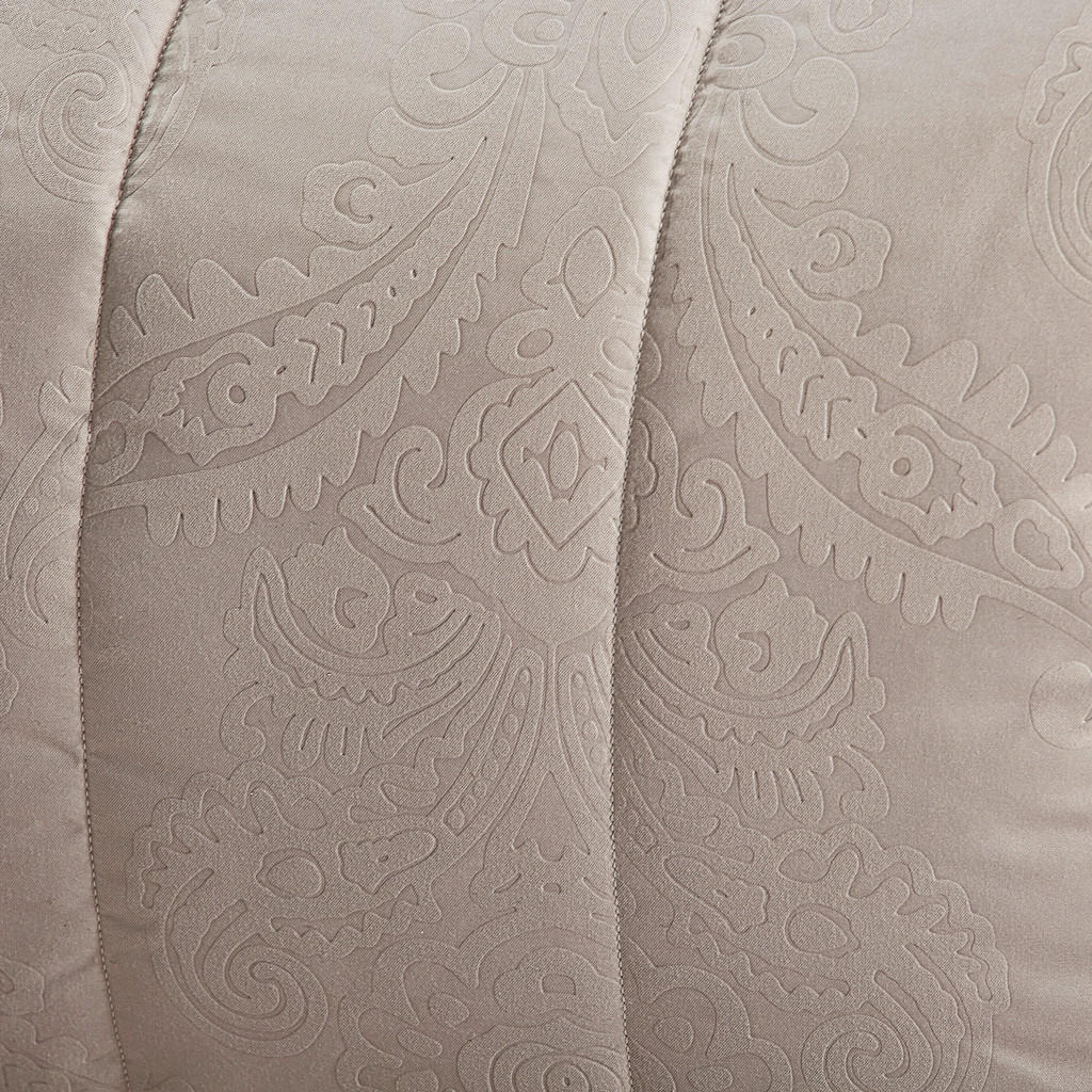 Thumbnail - Centa-Star Ganzjahresdecke Cosy, Hellgrau, Textil, Ornament, Füllung: Polyester, 135x200 cm, Oeko-Tex® Standard 100, Mad...