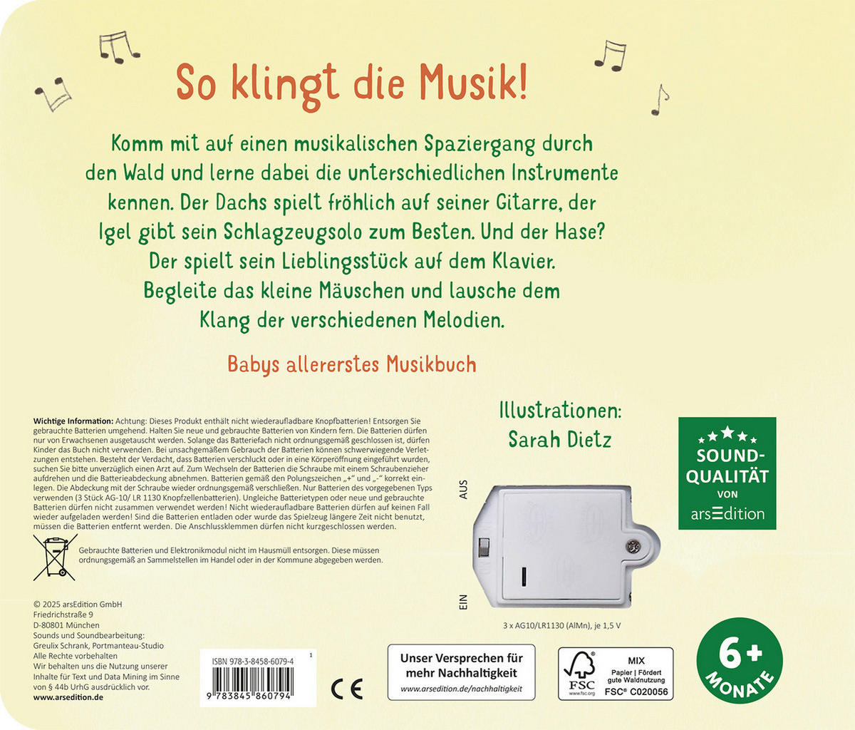 SOUNDBUCH  - Multicolor, Basics, Papier (20,5/17,6/1,6cm) - Carlsen