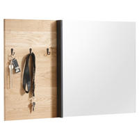 WANDSPIEGEL 95/55/4 cm    in  - Natur, Glas/Holz (95/55/4cm) - Livetastic