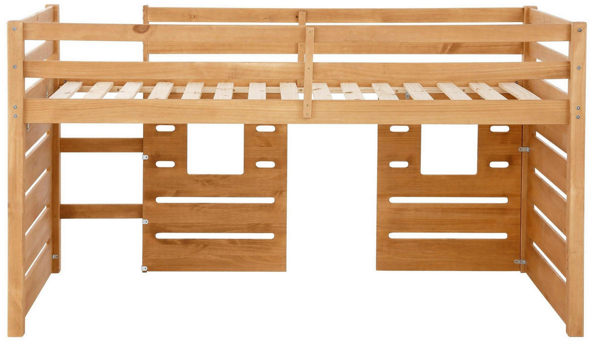 HOCHBETT 90/200 cm,  in Naturfarben, Leiter, Lattenrost  - Naturfarben, MODERN, Holz (90/200cm) - MID.YOU