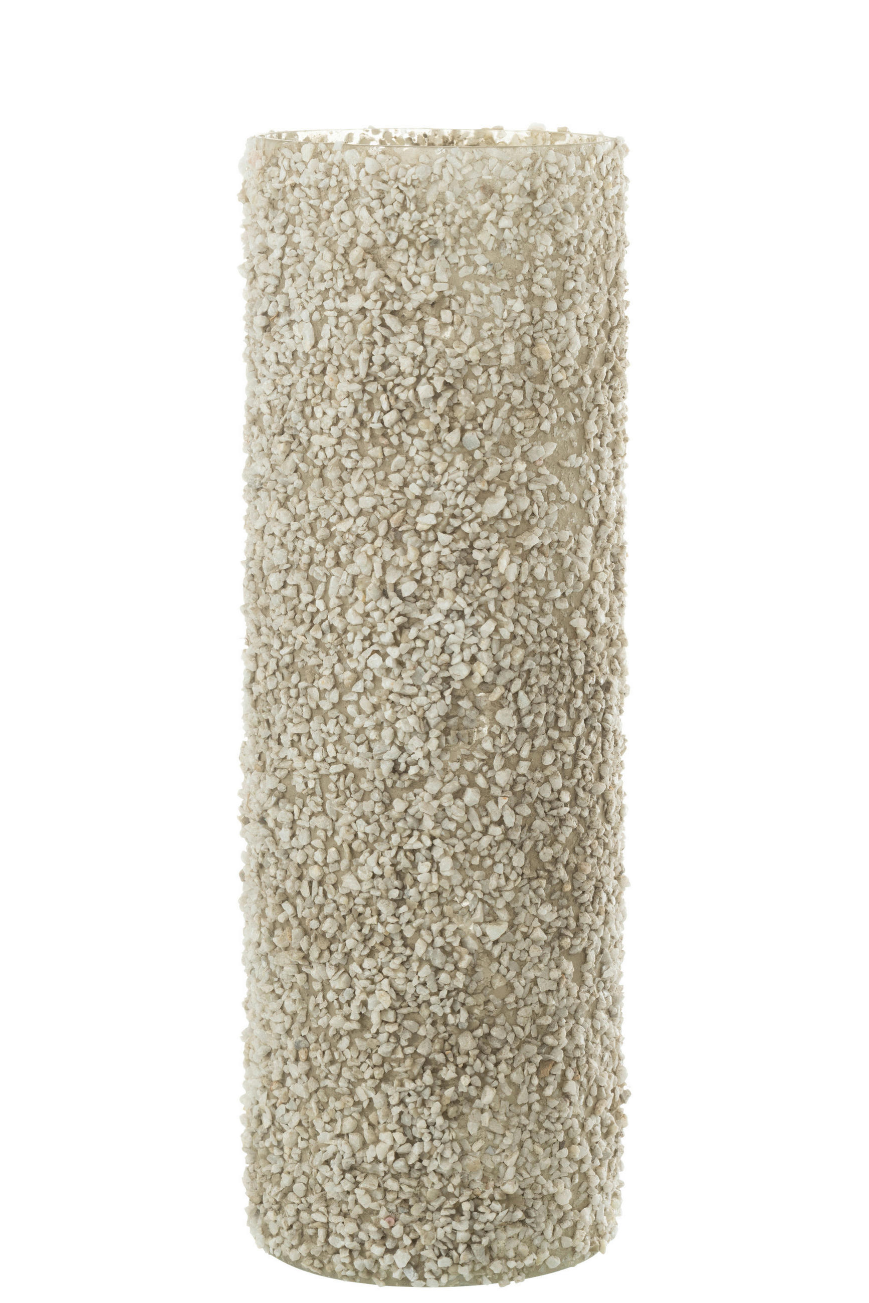 KERZENHALTER - Beige, Romantik / Landhaus, Glas (15/15/46cm) - Ambia Home
