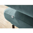 ECKSOFA in Chenille Türkis  224/305 cm  - Türkis/Schwarz, Design, Textil/Metall (224/305cm) - Dieter Knoll