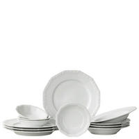 TAFELSERVICE Weiß Maria weiss 12-teilig  - Weiß, KONVENTIONELL, Keramik (30/40/30cm) - Rosenthal