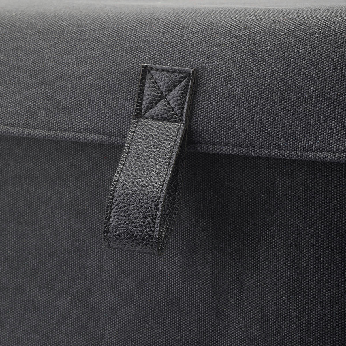 KOŠ NA PRÁDLO   - šedá/tmavě šedá, Basics, textil (50/25/60cm) - Aquanova