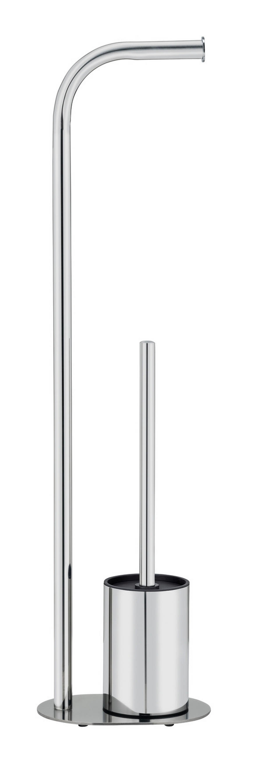 WC-BÜRSTENKOMBINATION - Edelstahlfarben, Basics, Kunststoff/Metall (18/63/13cm) - Wenko