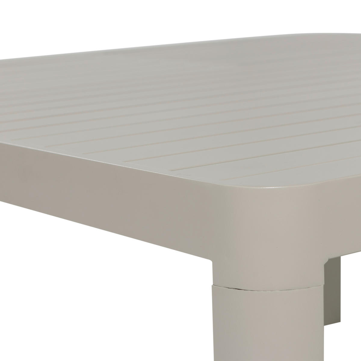 GARTENTISCH 97-150/150/76 cm Metall rechteckig  - Sandfarben, MODERN, Metall (97-150/150/76cm) - Livetastic