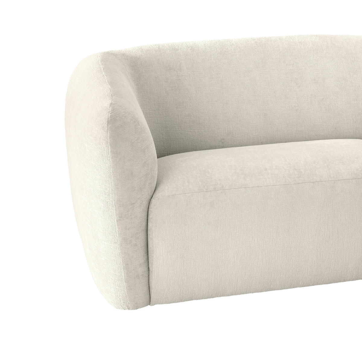 ECKSOFA in Mikrofaser Weiss  - Weiss/Schwarz, Modern, Kunststoff/Textil (276/182cm) - Livetastic