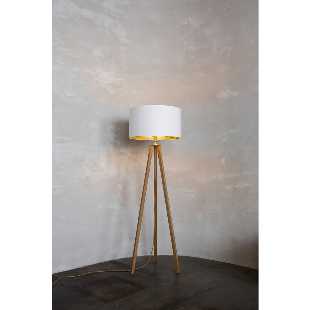 Thumbnail - Stehleuchte Holzbach 7, Eiche, Naturmaterialien, Eiche, massiv, vollmassiv, Uni,Uni, rund,rund, 50x150x50 cm, Kippschalt...