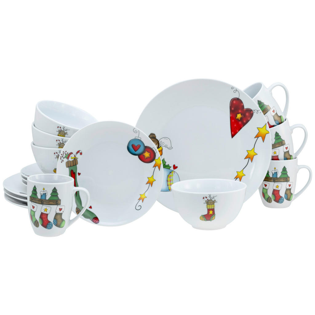 Creatable KOMBINOVANÁ SOUPRAVA, 16dílné, porcelán