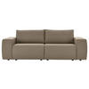 2-SITZER-SOFA in Webstoff Schlammfarben  - Schlammfarben/Schwarz, Design, Kunststoff/Textil (242/87/89cm) - LOOKS by W.Joop