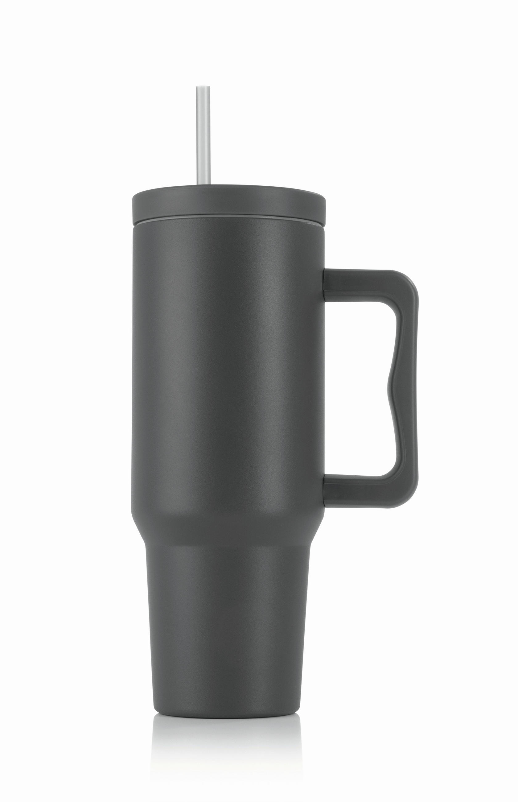 THERMOBECHER Gourmetmaxx 1,2 L  - Grau, Basics, Kunststoff/Metall (15,5/11/27cm) - GOURMETMAXX