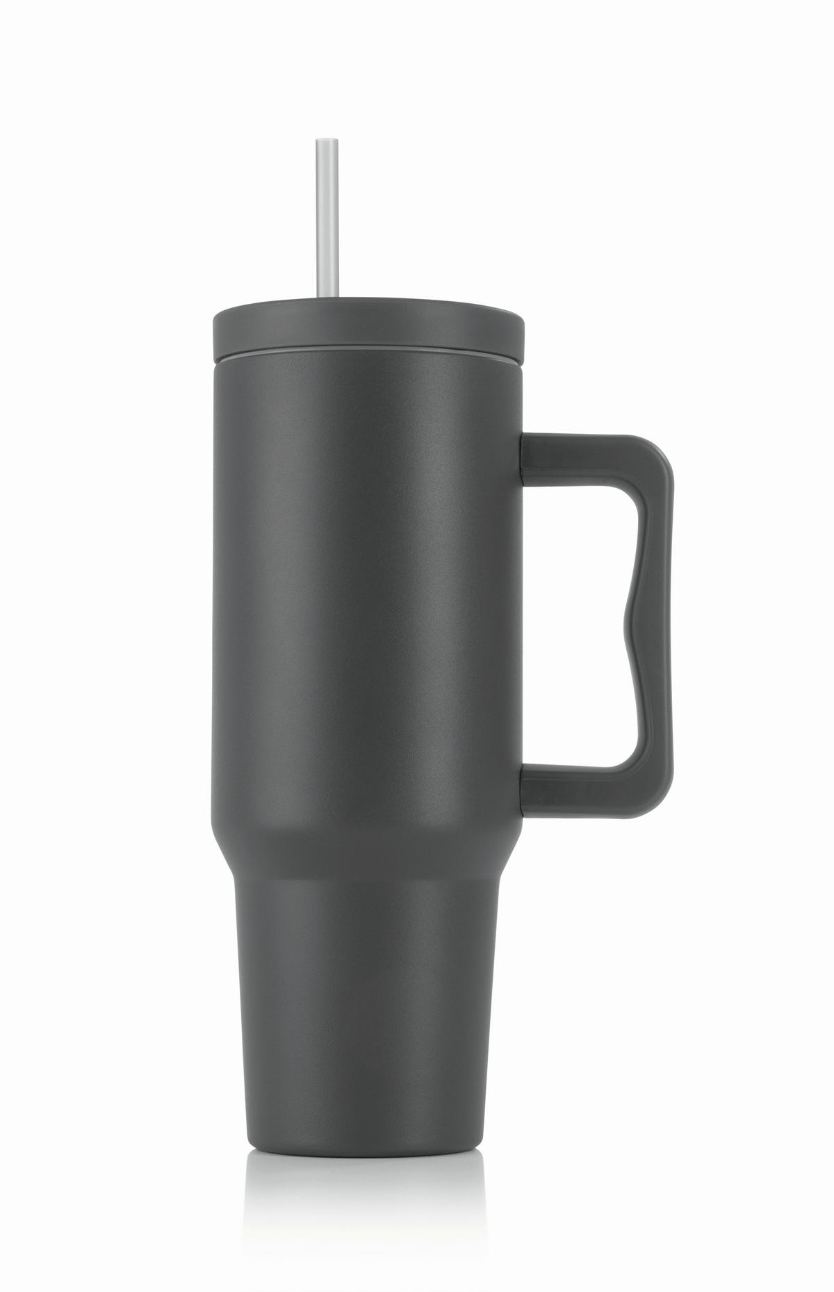 THERMOBECHER Gourmetmaxx 1,2 L  - Grau, Basics, Kunststoff/Metall (15,5/11/27cm) - GOURMETMAXX