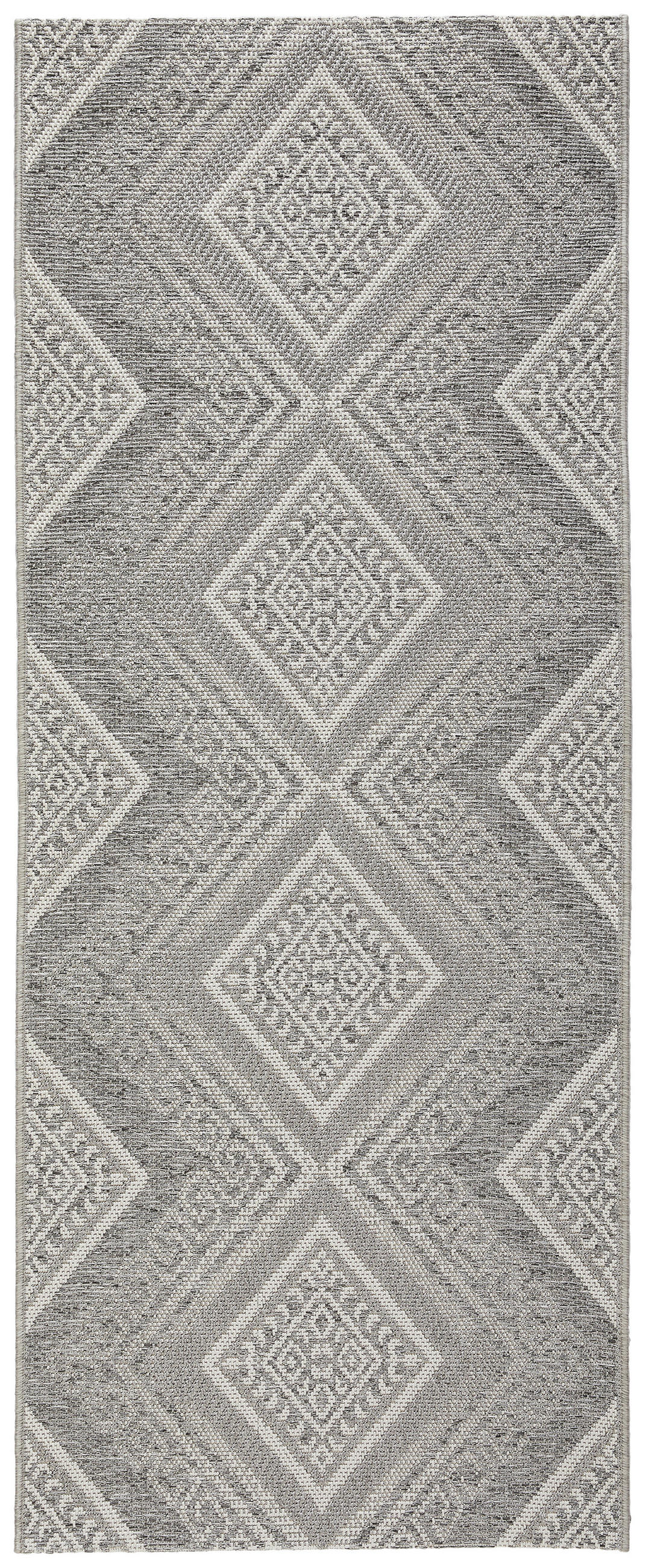 LÄUFER 80/200 cm Trinidad Grau  - Grau, Design, Kunststoff/Textil (80/200cm) - Novel