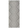 LÄUFER 80/200 cm Trinidad Grau  - Grau, Design, Kunststoff/Textil (80/200cm) - Novel