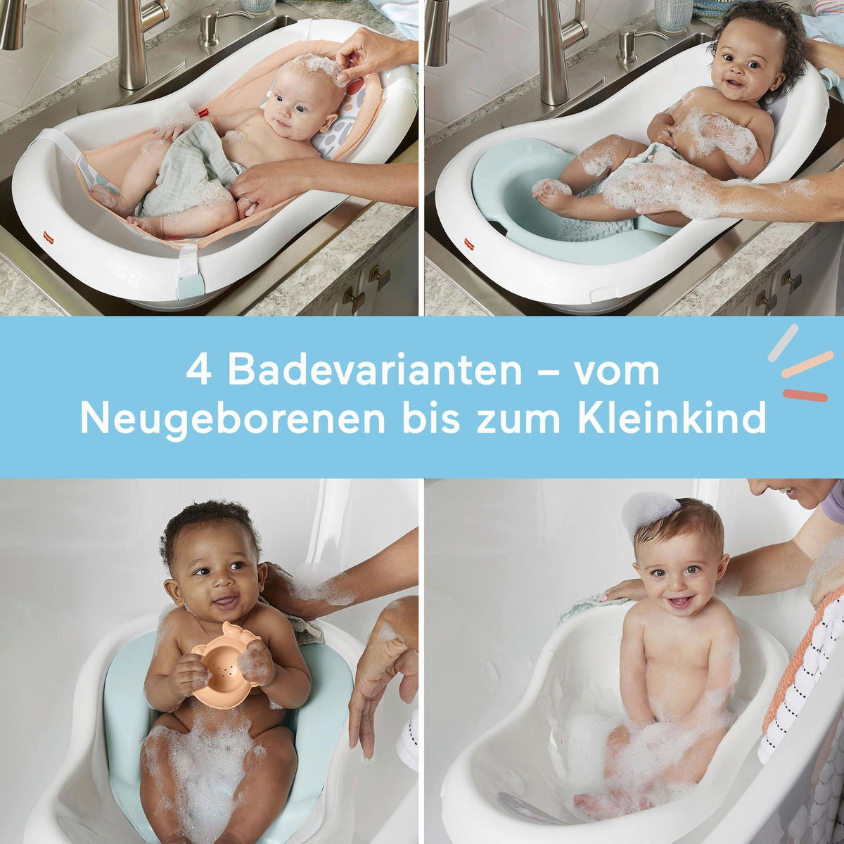 BABYBADEWANNE  - Multicolor, Basics, Kunststoff (21,50/77/45cm) - Fisher Price