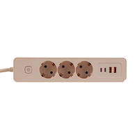 STECKDOSENLEISTE - Roségold, Basics, Kunststoff/Metall (24/5,5/4cm) - Mican